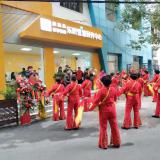 迎接中宣部采访团光临ng电子游戏东亭社区相识智慧康养